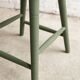 Milk painted pine stool, 1960s