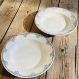 Set of 2 deep plates Faiencerie Des Rochers