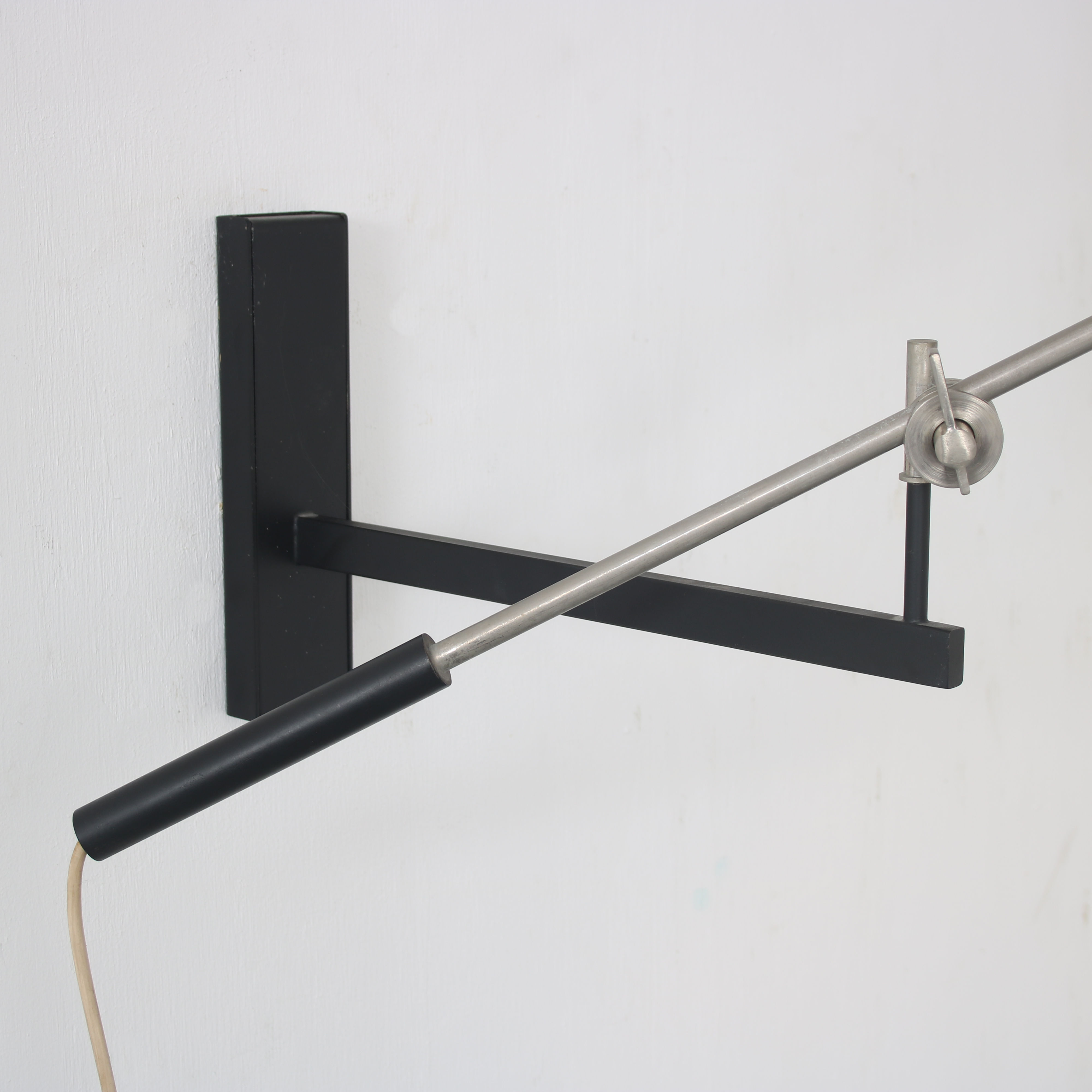 1960s Model “7105” wall lamp by J.J.M. Hoogervorst for Anvia, Netherlands