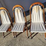 Set of 6 dining chairs deck line folding boat decoration