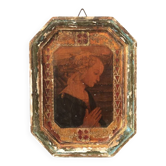 Italian Octagonal Frame Golden Wood