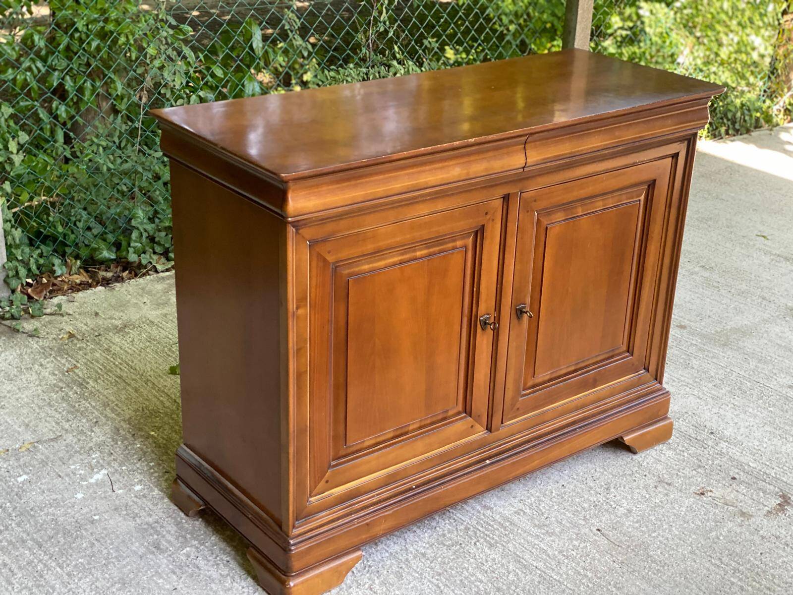 Vintage Louis Philippe solid oak sideboard, 20th century