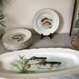 12 Digoin plates - Sarreguemines