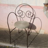 Chaise en fer forgé
