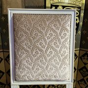 Suite of 6 Louis XVI style chairs in embossed velvet