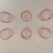 6 glasses on foot luminarc