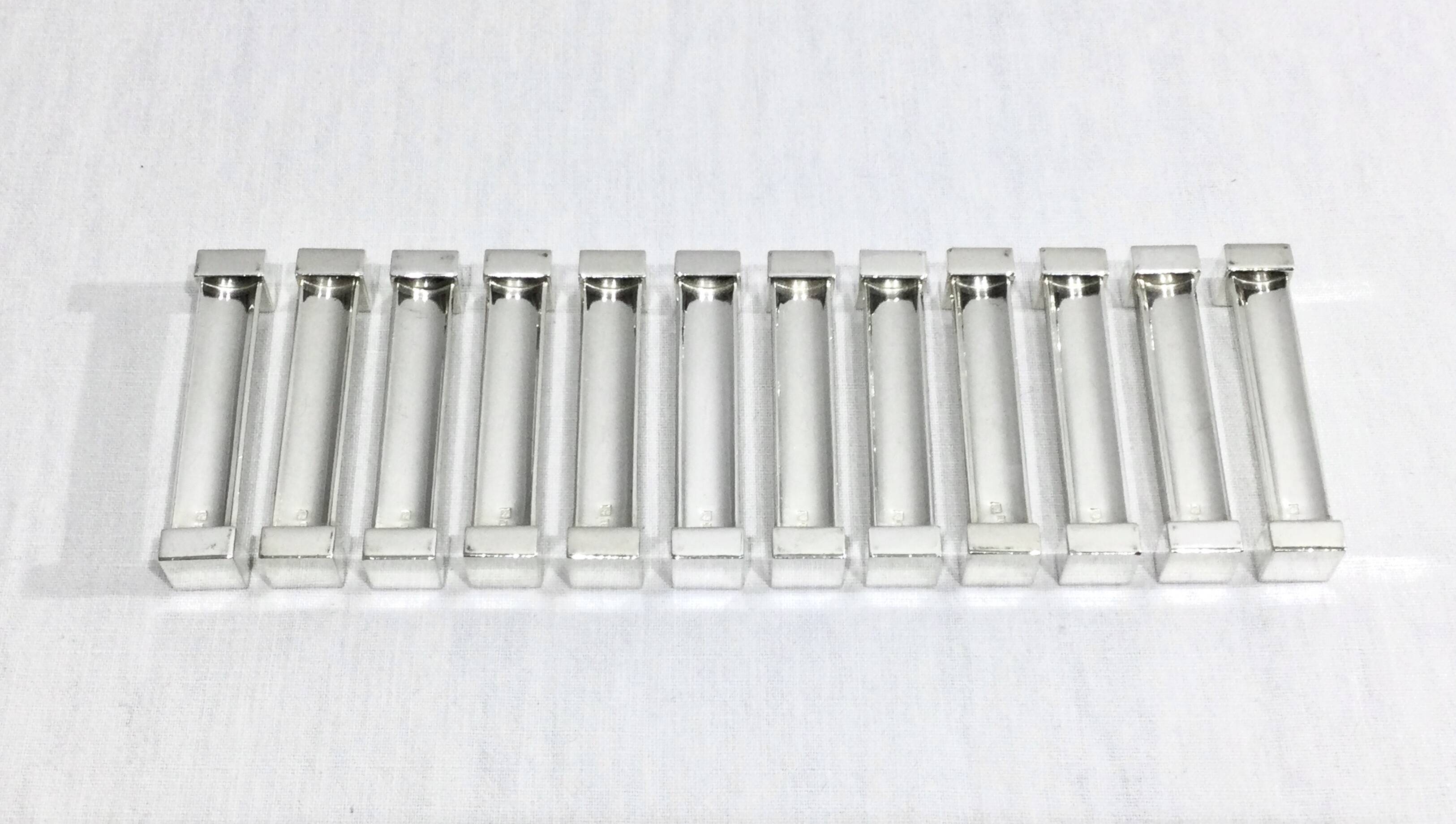 Saint Médard – 12 silver metal knife holders