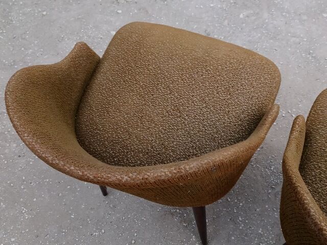 Paire de fauteuils cocktail vintage, 1950