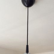 Vintage metal saucer pendant lamp from the 70s