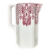 Octagonal Art Deco jug in Onnaing earthenware - Carmen model (1920-1930)