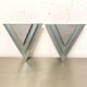 Pair of plexiglass and metal wall lamps, 1980