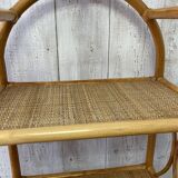 Vintage rattan floor