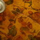 Mappemonde bar roulette globe terrestre vintage