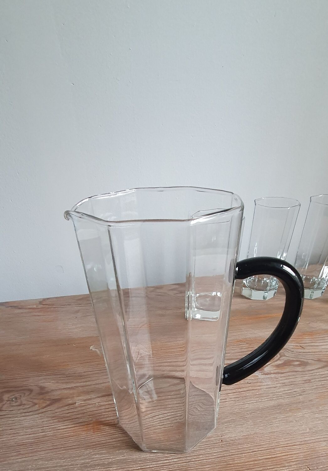 Carafe and 6 glasses Octime