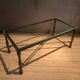 Table basse  rectangulaire  metal et verre