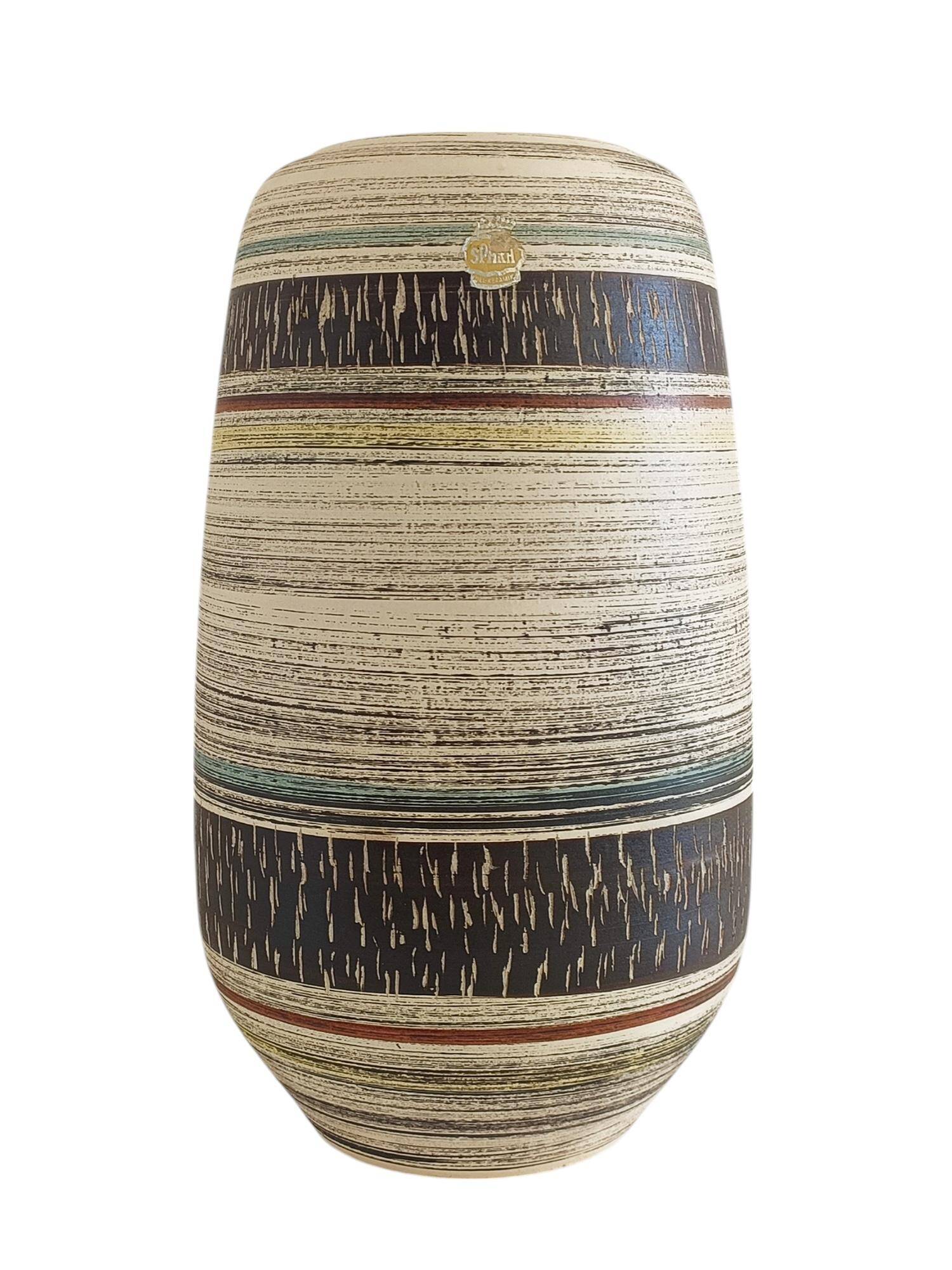 Mid-Century Sgraffito Ceramic Vase by Spara, West Germany, 1950s