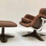 Chair and ottoman by Yrjö Kukkapuro, Haimi 1965