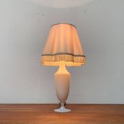 French opaline glass table lamp from the mid-century Sèvres, 1960s.
