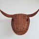Bull head minotaur wicker vintage 60s-70s