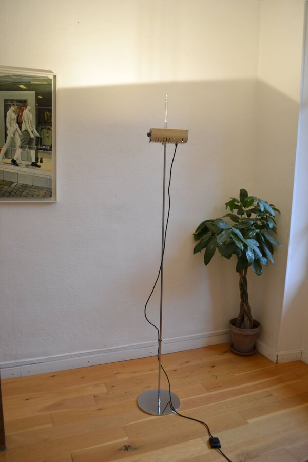 Lampadaire Halogène blanc design DLG 626 Joe Colombo circa 1970