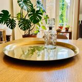 Vintage brass tray D57cm
