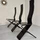 Set of 6 Italian design chairs by Pietro Arosio, postmodern, 1980s.