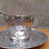 Christofle Gallia silver-plated chocolate cup
