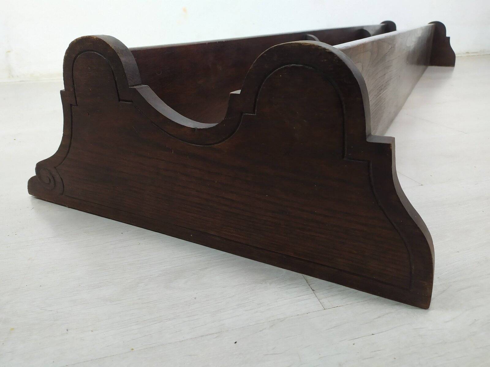 Rustic oak wall shelf