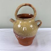 Glazed terracotta jug