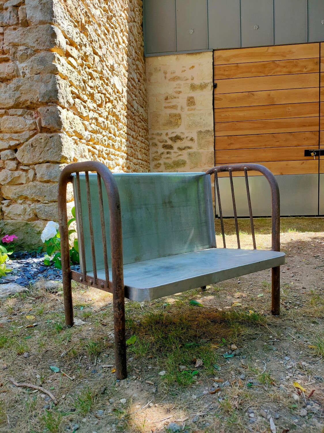 Banquette industrielle métal