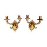 Pair of neoclassical bronze sconces