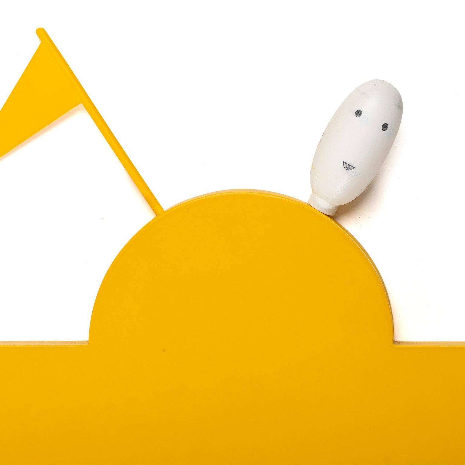 Wall mirror "Ollo" by Alessandro Mendini for Museo Alchimia, 1988