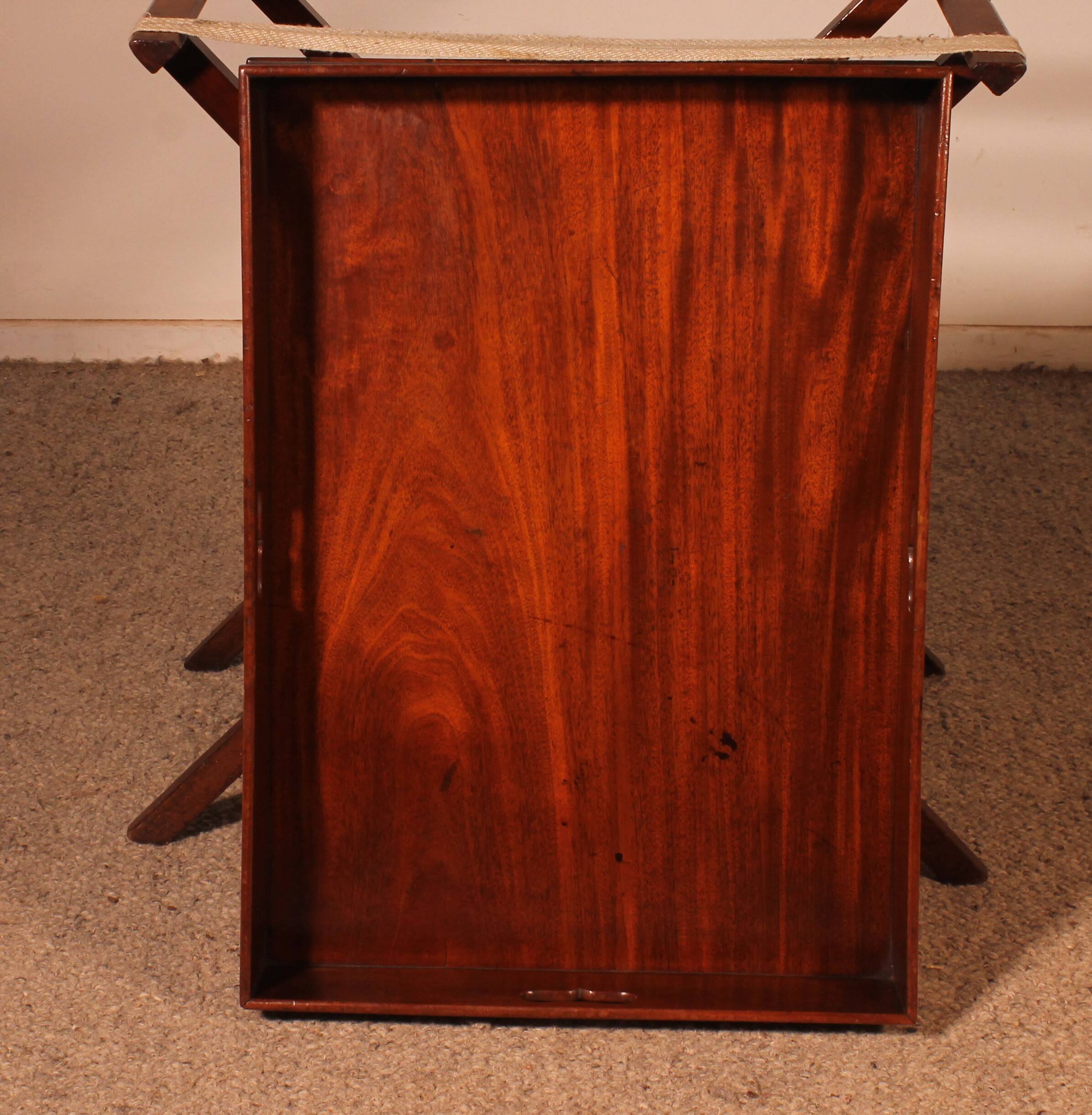 Mahogany Butler Tray Side Table circa 1800
