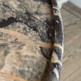 Empire Pedestal Table in Cuban Mahogany, Levanto Marble