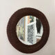 Mid-century wicker and rattan mirror