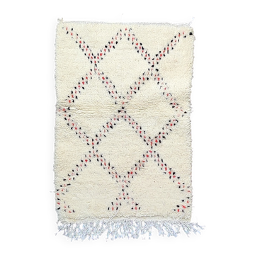 Tapis berbère losanges rouge et noir