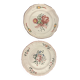2 antique earthenware dishes from Les Islettes, 18th century