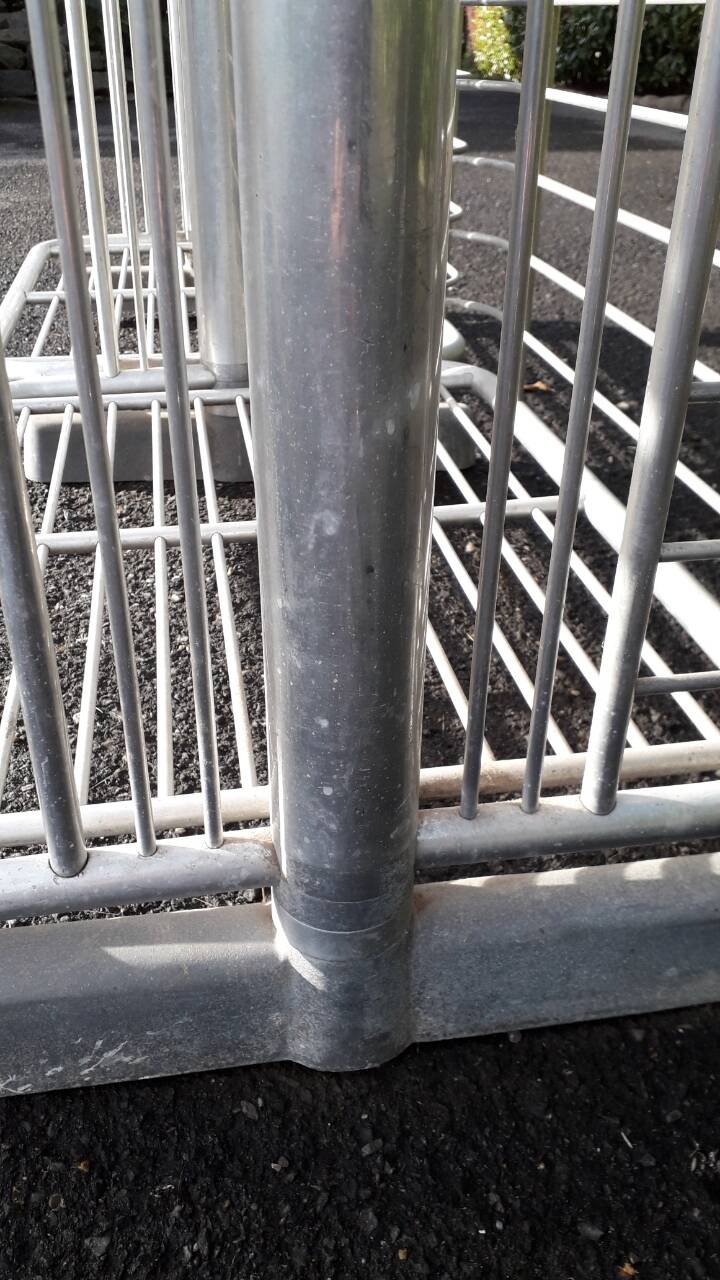 Art Deco shelf, aluminum