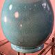 large living room lamp in cracked turquoise blue ceramic 1970 to 80, h53x40 elec ok