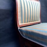 Walnut recamier bench Napoleon III daybed mid-nineteenth century