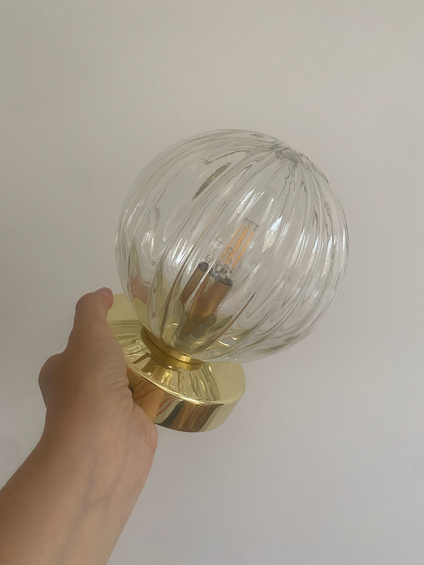 Applique ou plafonnier globe vintage