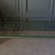 Bed with green metal braces 1960 a person foldable