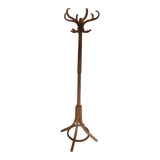 portemanteau perroquet, bois massif clair