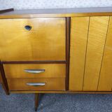 Scandinavian enfilade with showcase, compas foot