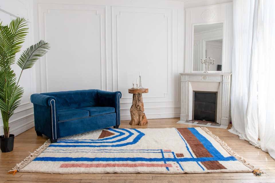 Tapis 250cmx150cm fait main