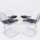 Rima set of 4 Radiofreccia chrome chairs by Gastone Rinaldi