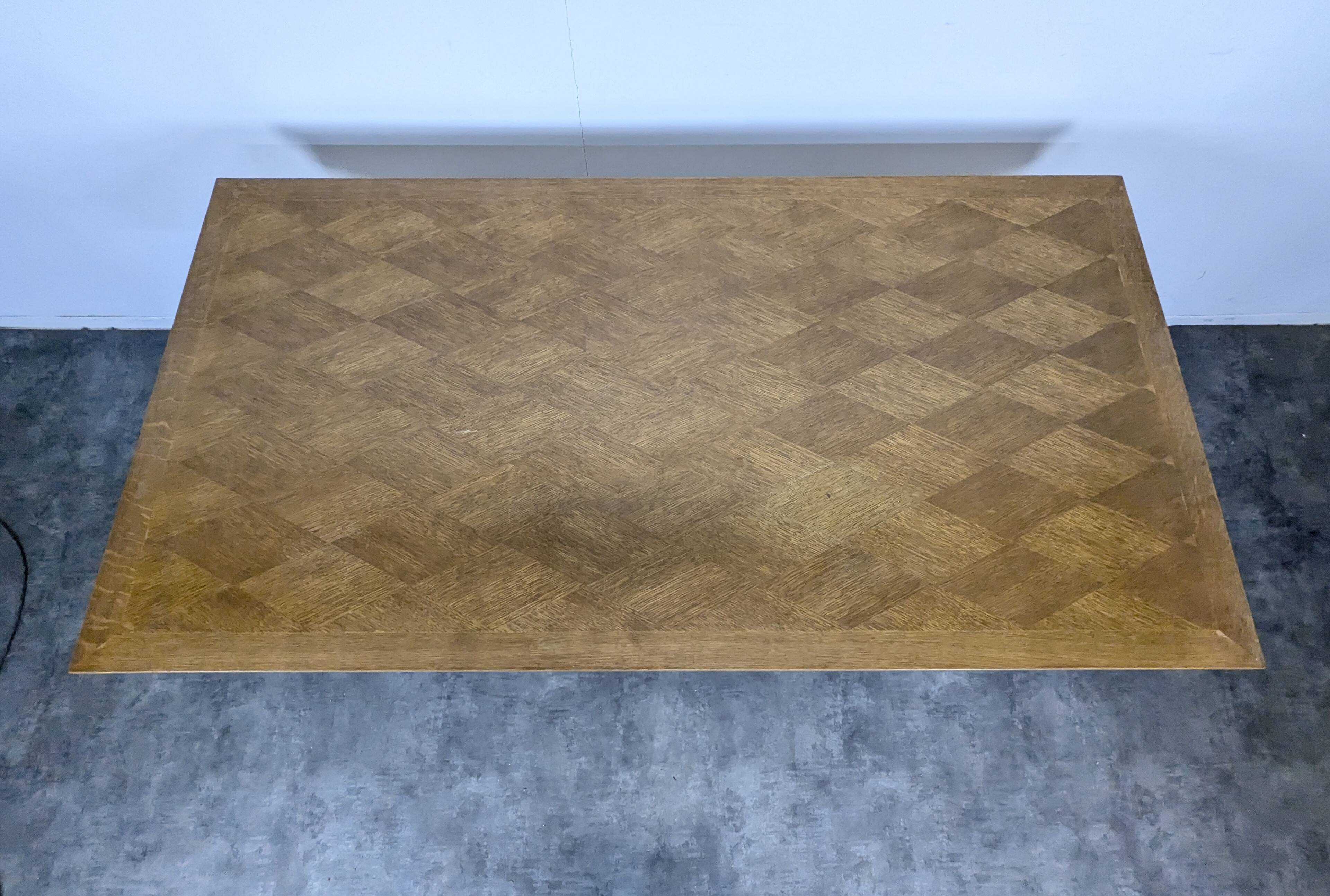 Oak desk in Art Deco style.