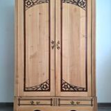 Large art deco wardrobe, antique wardrobe
