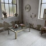 Table basse chrome laiton Romeo Rega