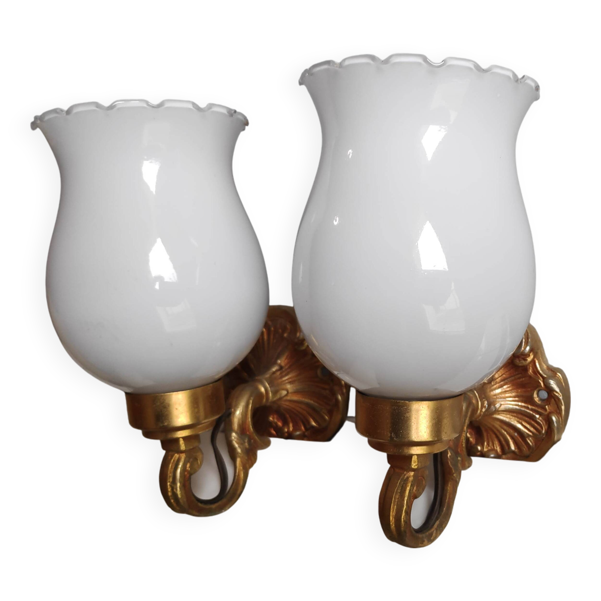Pair of antique wall lights